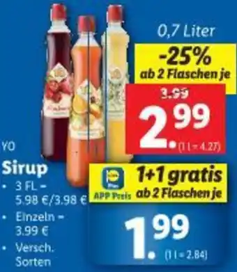 Lidl Sirup Angebot