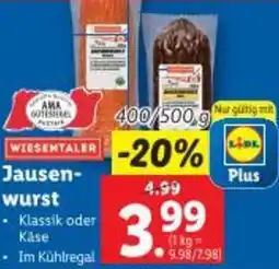 Lidl Jausen- wurst Angebot