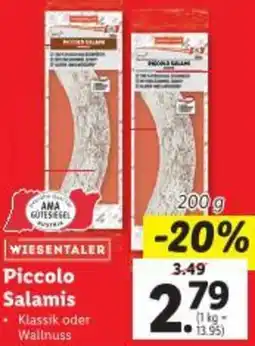 Lidl Piccolo Salamis Angebot