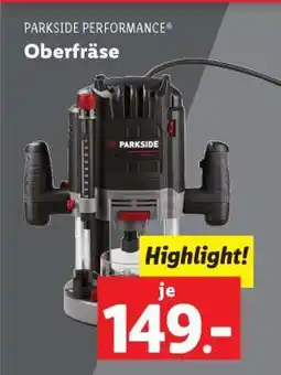 Lidl PARKSIDE PERFORMANCE Oberfräse Angebot