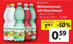 Lidl Waldquelle Mineralwasser mit Geschmack Angebot