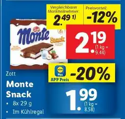Lidl Monte Snack Angebot