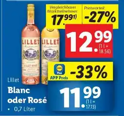Lidl Lillet Blanc oder Rose Angebot
