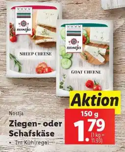Lidl Nostja Ziegen- oder Schafskäse Angebot