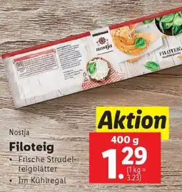 Lidl Nostja Filoteig Angebot