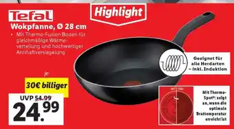 Lidl Tefal Wokpfanne, Ø 28 cm Angebot