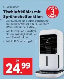 Lidl SILVERCREST Tischluftkühler mit Sprühnebelfunktion Angebot