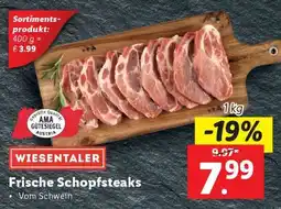 Lidl WIESENTALER Frische Schopfsteaks Angebot