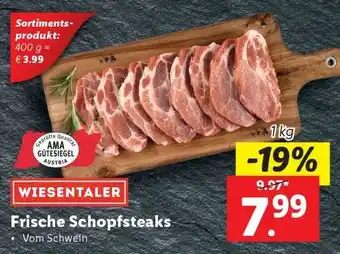 Lidl WIESENTALER Frische Schopfsteaks Angebot