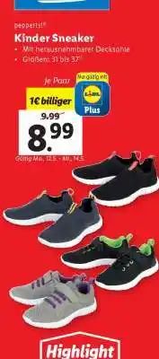 Lidl pepperts! Kinder Sneaker Angebot