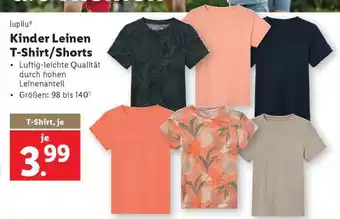Lidl Kinder Leinen T-Shirt/Shorts Angebot