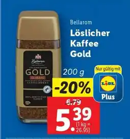 Lidl Bellarom Löslicher Kaffee Gold Angebot