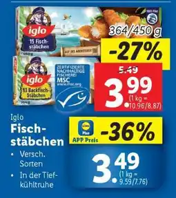 Lidl IGLO FISCHSTÄBCHEN Angebot