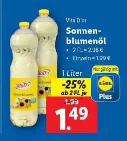 Lidl Vita D'or Sonnenblumenöl Angebot