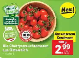 Lidl Bio Cherrystrauchtomaten aus Österreich Angebot