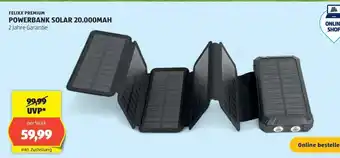 Hofer FELIXX PREMIUM POWERBANK SOLAR 20.000MAH Angebot