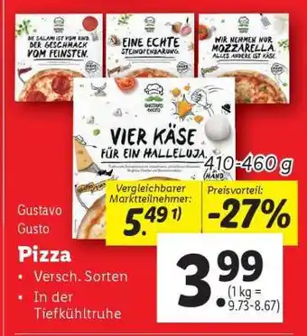 Lidl Gustavo Gusto Pizza Angebot
