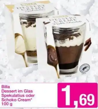 Sutterlüty Billa Dessert Im Glas Spekulatius Oder Schoko Cream 100g Angebot