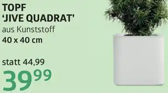 Bellaflora Topf jive quadrat Angebot