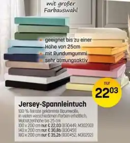 Reiter Jersey-Spannleintuch Angebot