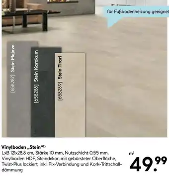 Hellweg Vinylboden Stein Angebot