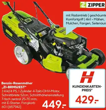 Hellweg Benzin-Rasenmäher Angebot