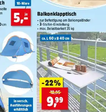 Thomas Philipps Balkonklapptisch Angebot