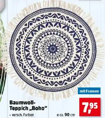 Thomas Philipps Baumwoll- Teppich Boho Angebot