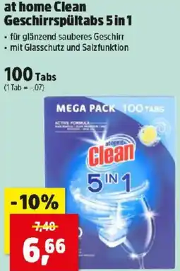 Thomas Philipps at home Clean Geschirrspültabs 5 in 1 Angebot