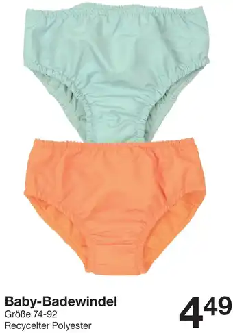 Zeeman Baby-Badewindel Angebot
