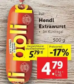 Lidl Poli Hendl Extrawurst Angebot