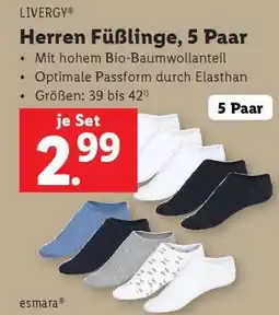 Lidl Herren Füßlinge, 5 Paar Angebot