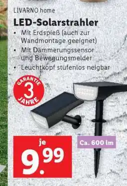 Lidl LIVARNO home LED-Solarstrahler Angebot