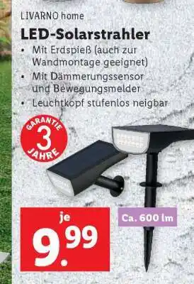 Lidl LIVARNO home LED-Solarstrahler Angebot