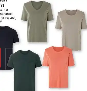 Lidl Esmara Damen Leinen T-Shirt Angebot