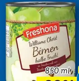 Lidl Freshona Williams Christ Birnen Angebot