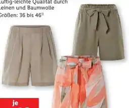 Lidl Esmara Damen Leinen-Shorts Angebot