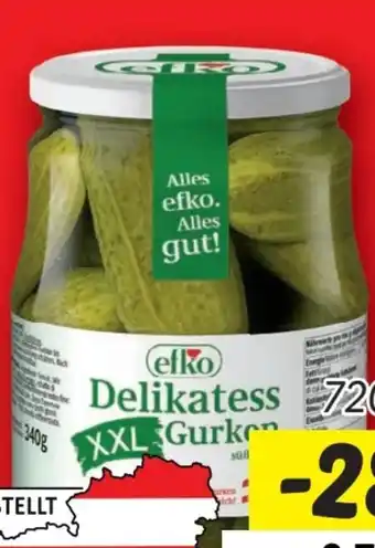 Lidl Efko Delikatess Gurken Angebot