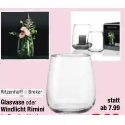 Maximarkt Glasvase oder Windlicht Rimini im Geschenkkarton, 17 cm Maximarkt Angebot