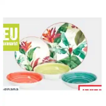 Maximarkt Tafelservice Tropical Flower Maximarkt Angebot