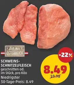 PENNY Schweins- schnitzelfleisch Angebot