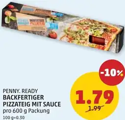 PENNY Backfertiger pizzateig mit sauce Angebot