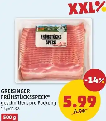 PENNY Frühstücksspeck Angebot
