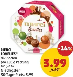 PENNY Merci lovelies Angebot