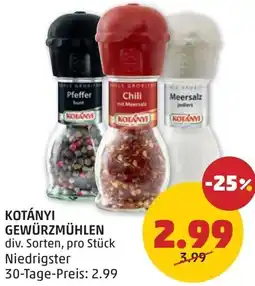 PENNY Gewürzmühlen Angebot