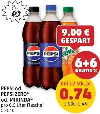 PENNY Pepsi od. pepsi zero od. mirinda Angebot