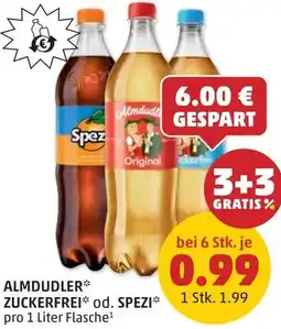 PENNY Almdudler zuckerfrei od. spezi Angebot