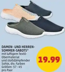 PENNY Damen- und herren- sommer-sabots Angebot