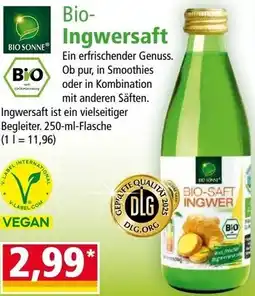 Norma Bio- Ingwersaft Angebot