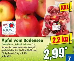 Norma Äpfel vom Bodensee Angebot